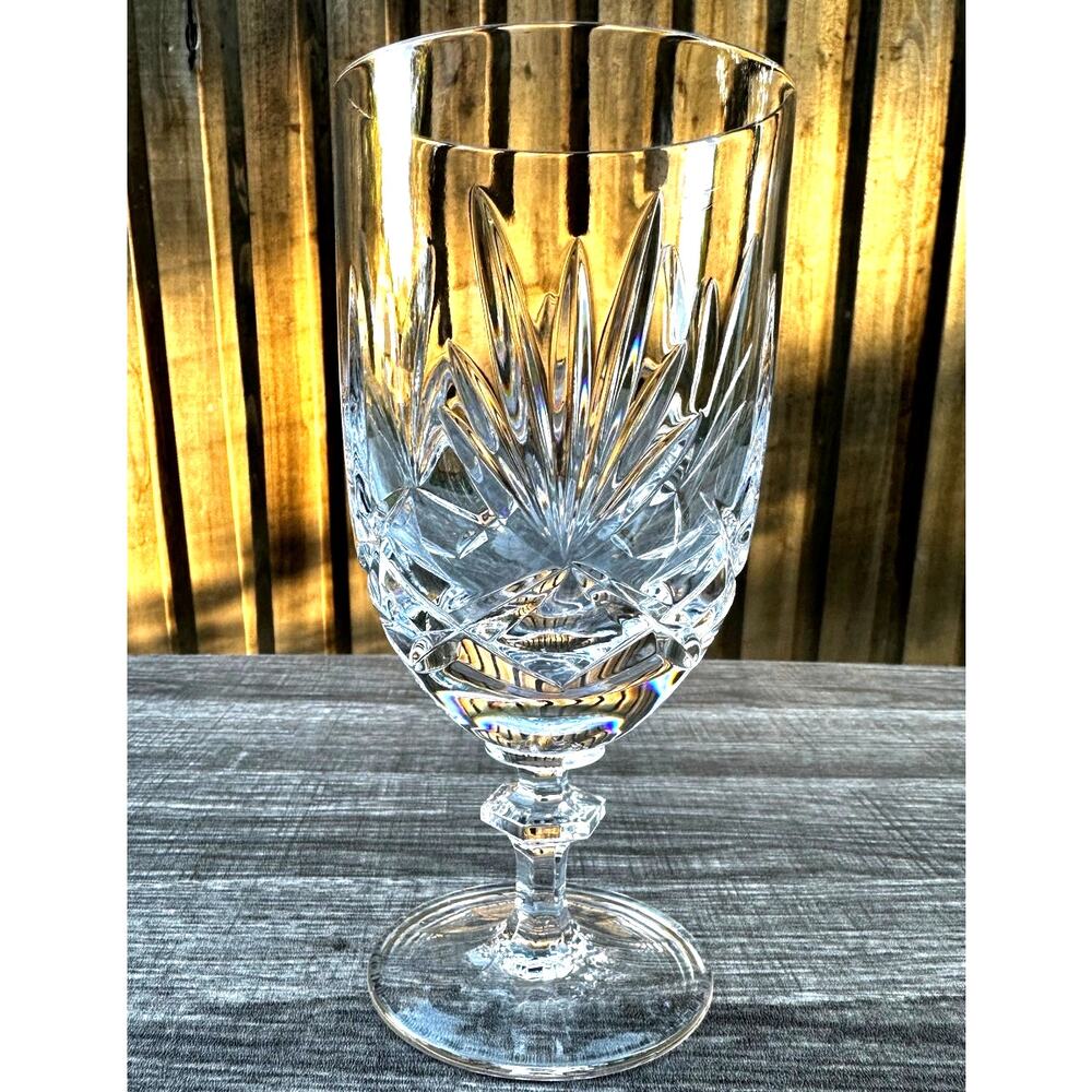 Gorham Crystal Retired 'Crown Point' Lead Crystal Iced Tea Glass-Excellent